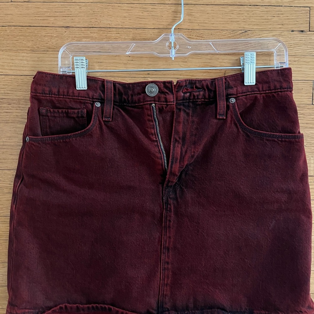 Hudson Jeans Red Mini Pencil Skirt Casual